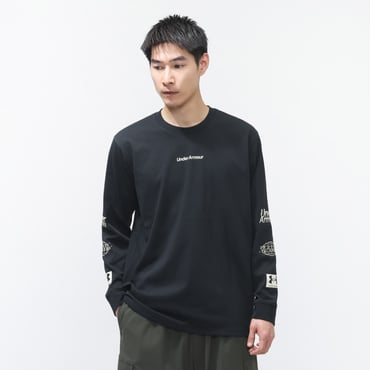 UAヘビーウエイト グラフィック ロングスリーブ Tシャツ