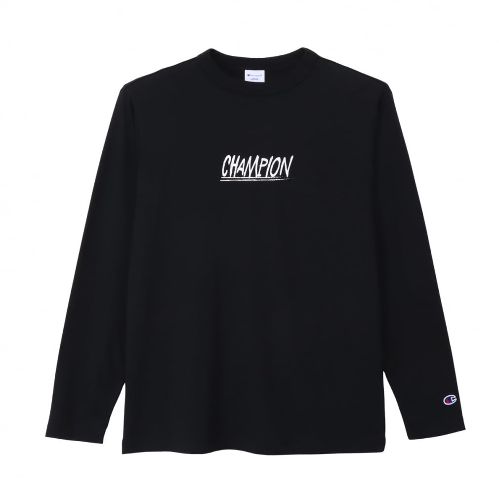 LONG SLEEVE T-SHIRT(ブラック-M)