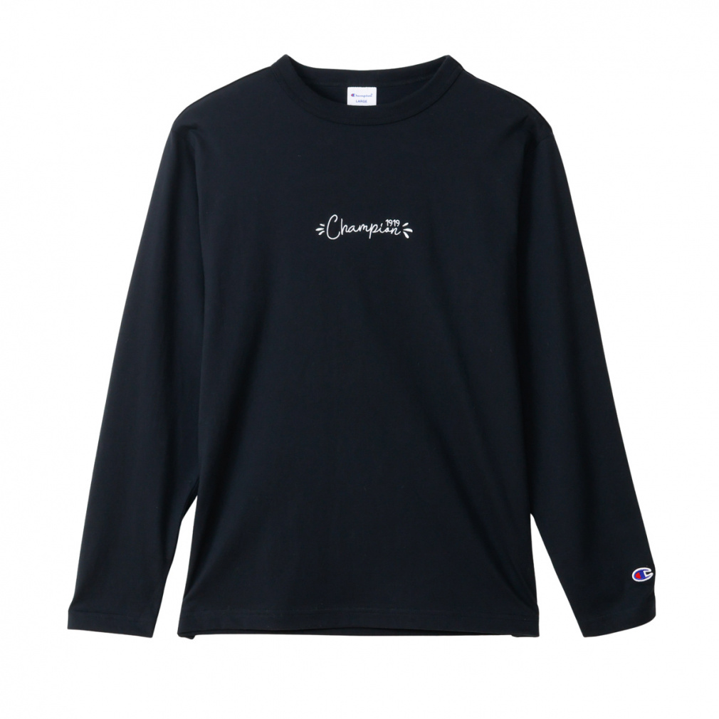 LONG SLEEVE T-SHIRT(ブラック-M)