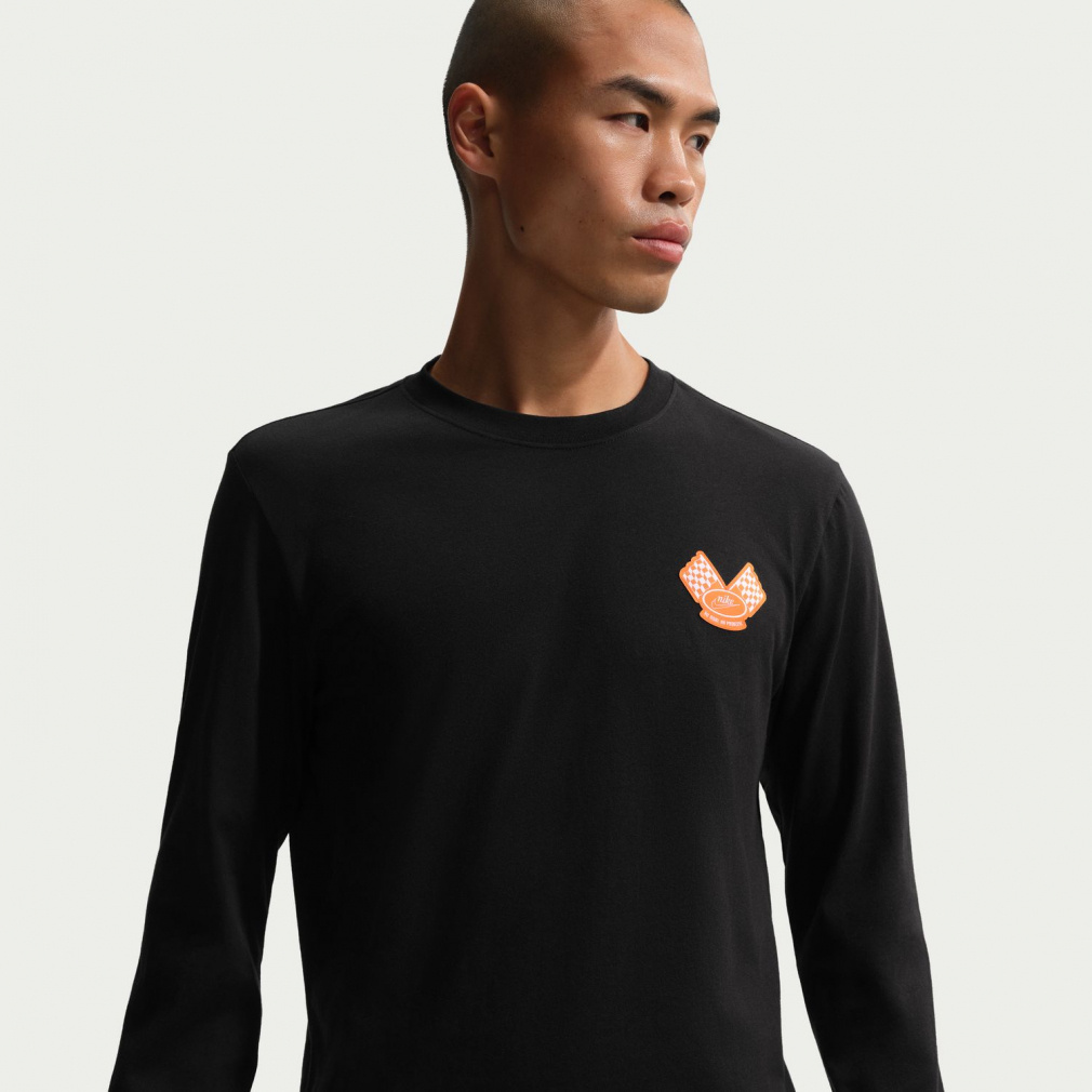 NSW SOLE RALLY PAT L/S Tシャツ(ブラック-S)