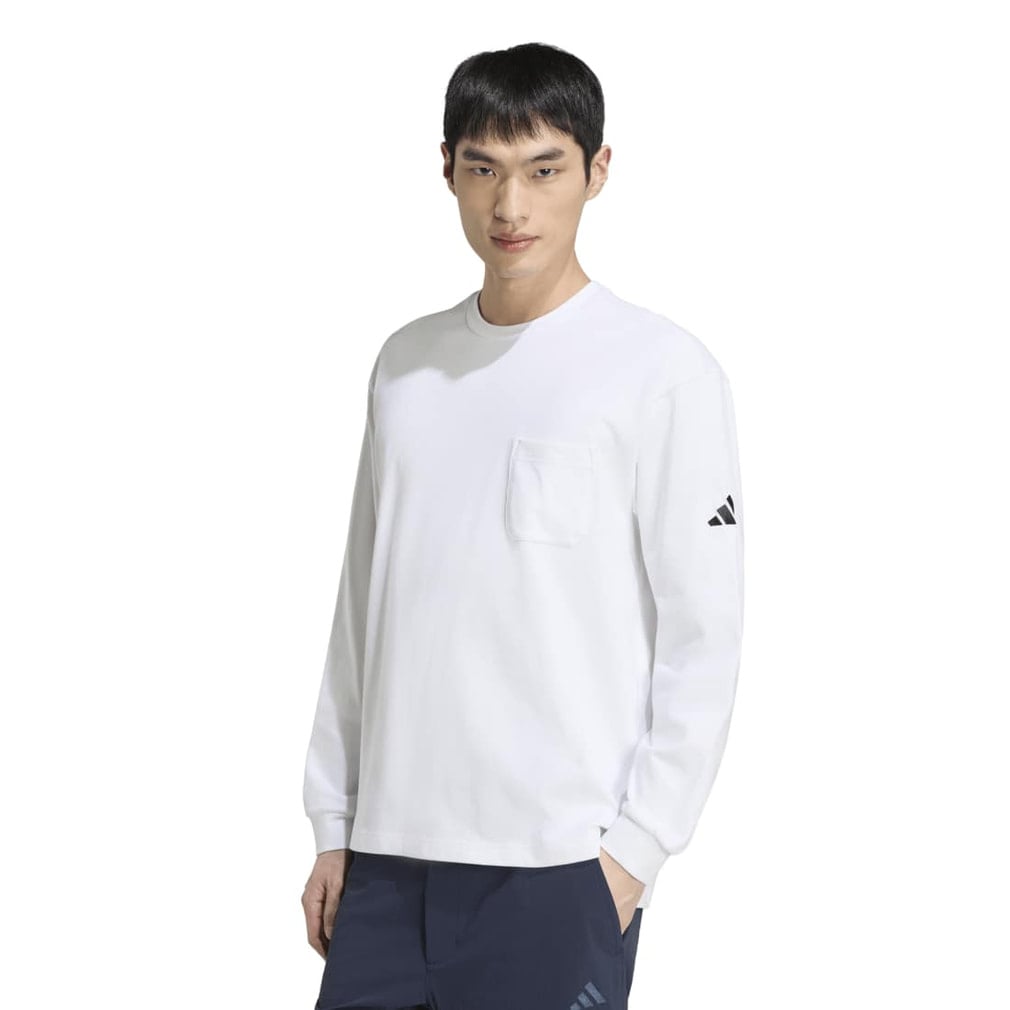 アディダス メンズ 長袖 Tシャツ マストハブ ルーズフィット ポケット