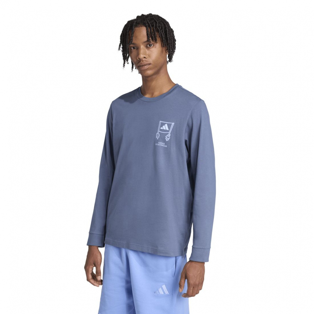 アディダス メンズ 長袖 Tシャツ スタジアム クラウド ルーズ
