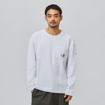 ESS ELEVATED MX ベビーテリー LS ポケットTシャツ(ホワイト-S)