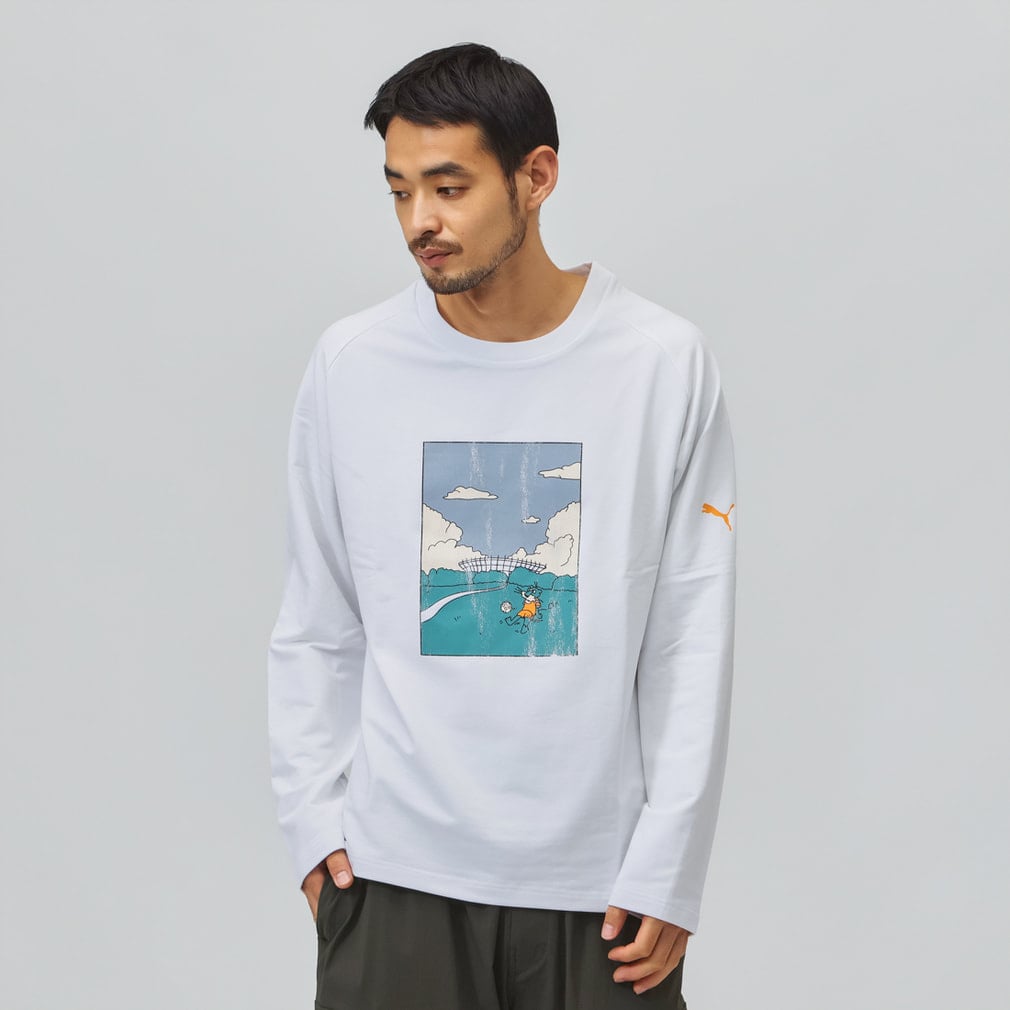 ESS ELEVATED MX ベビーテリー LS Tシャツ(ホワイト-S)