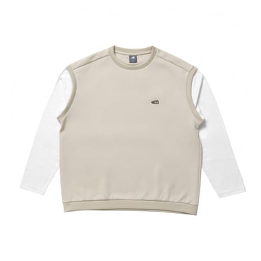 THE CITY シューパッチレイヤードロングスリーブTシャツ