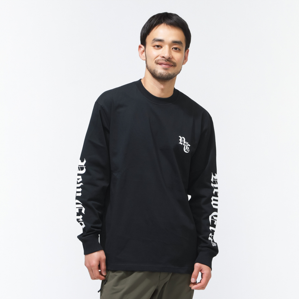 ニューエラ メンズ 長袖 Tシャツ LS CT TEE OLD ENGLISH BLK 14856735