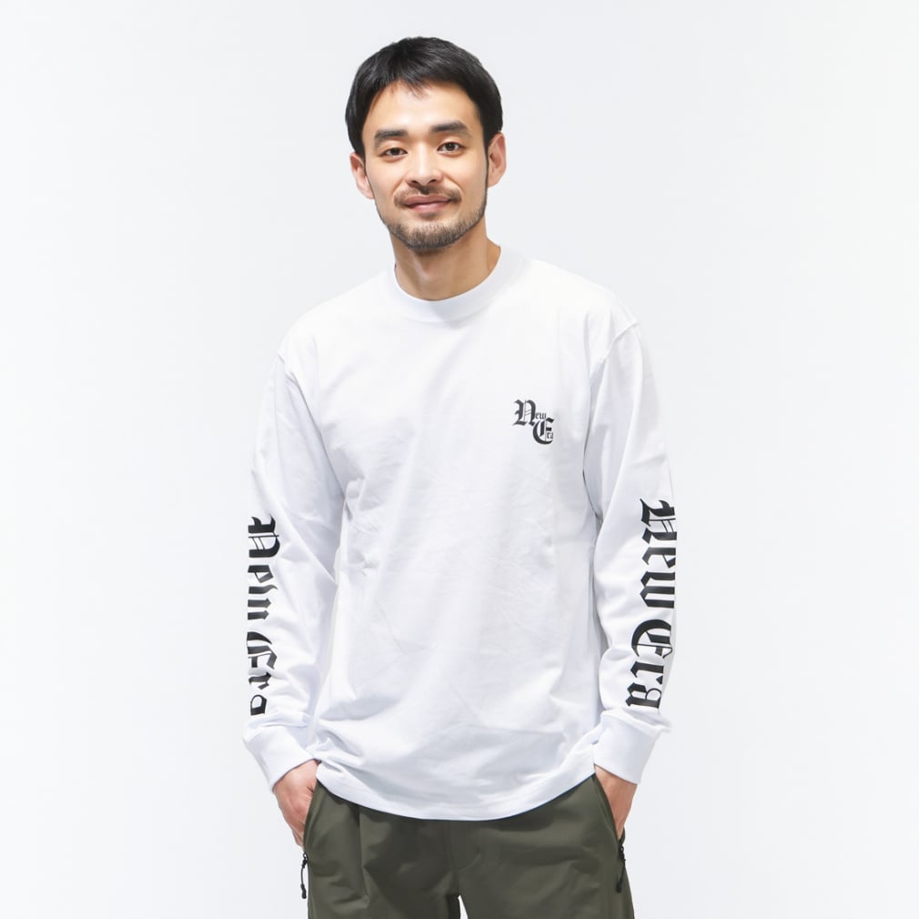 ニューエラ メンズ 長袖 Tシャツ LS CT TEE OLD ENGLISH WHI 14856734