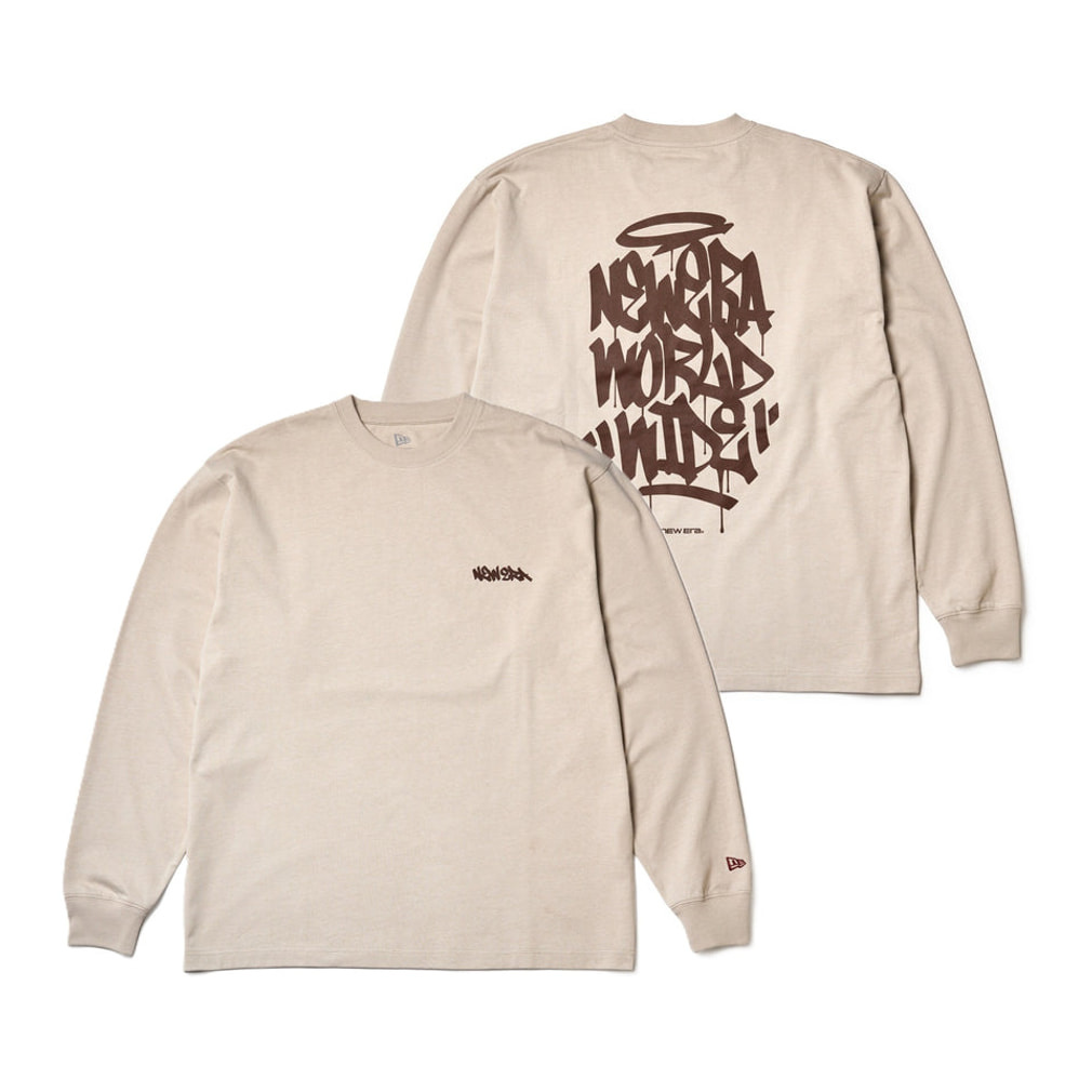 ニューエラ メンズ 長袖 Tシャツ LS OS CT T TAGGING LOGO STO 263