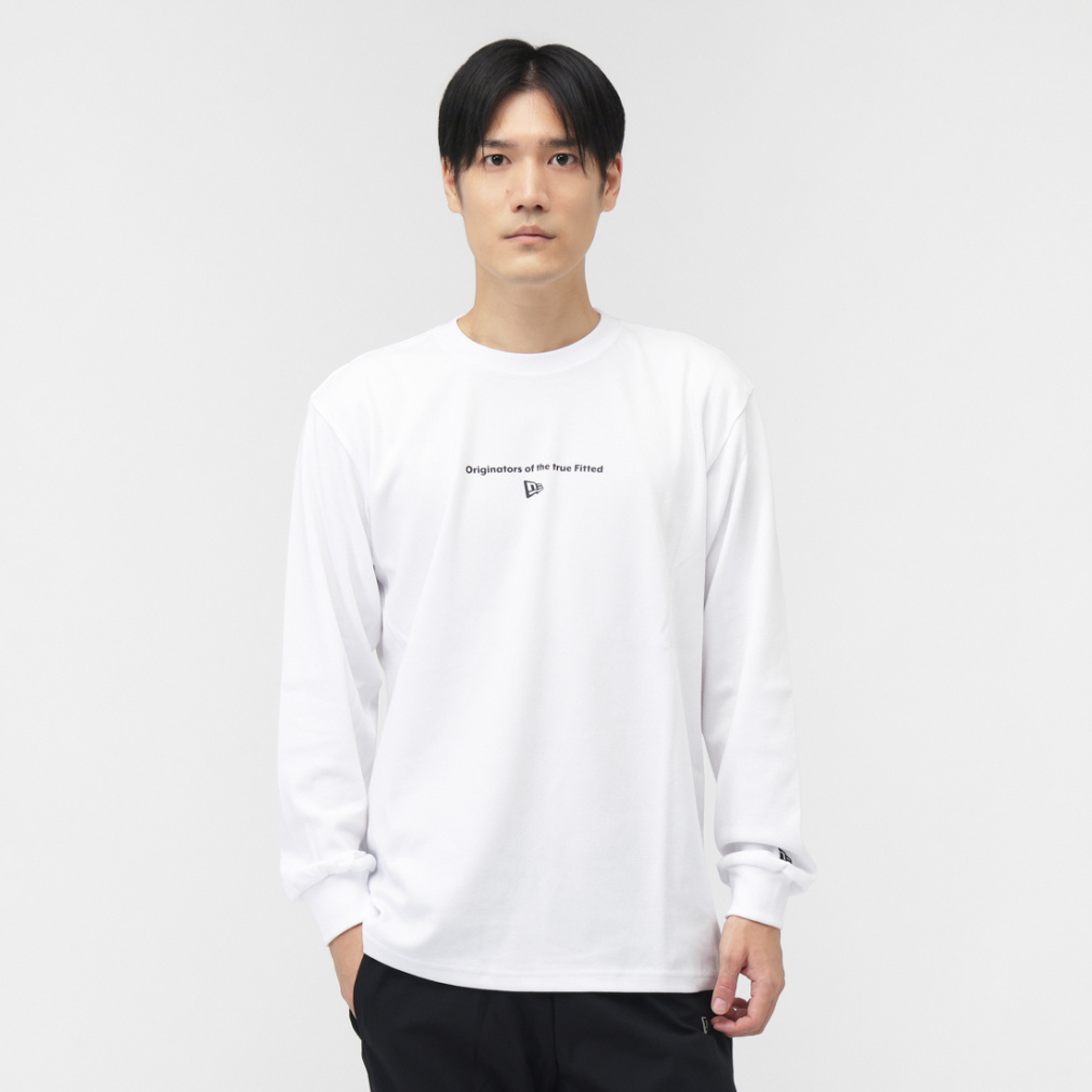 ニューエラ メンズ 長袖 Tシャツ LS PF TEE CIRCLE OOTTF WHI 252