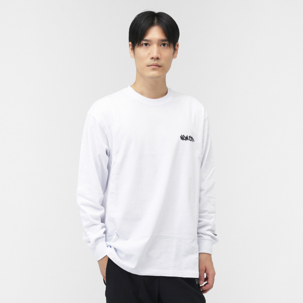 ニューエラ メンズ 長袖 Tシャツ LS OS CT TEE TAGGING WHI 252