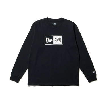 LS CT TEE BOX LOGO BLK WHI PATTERN
