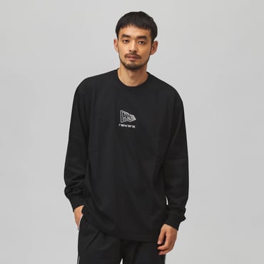 LS OS CT TEE BOX LOGO BLK 263