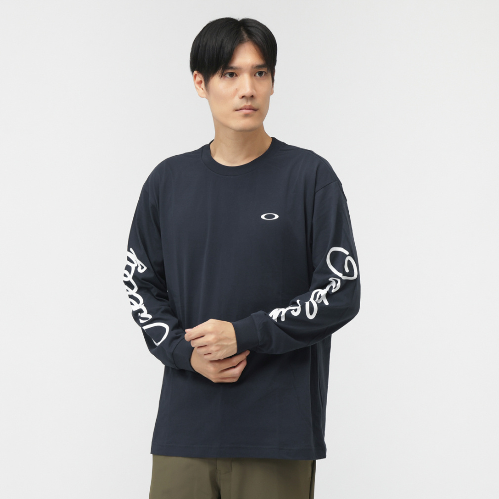 ENHANCE HEAT COTTON TEE GRAPHIC(ネイビー-M)