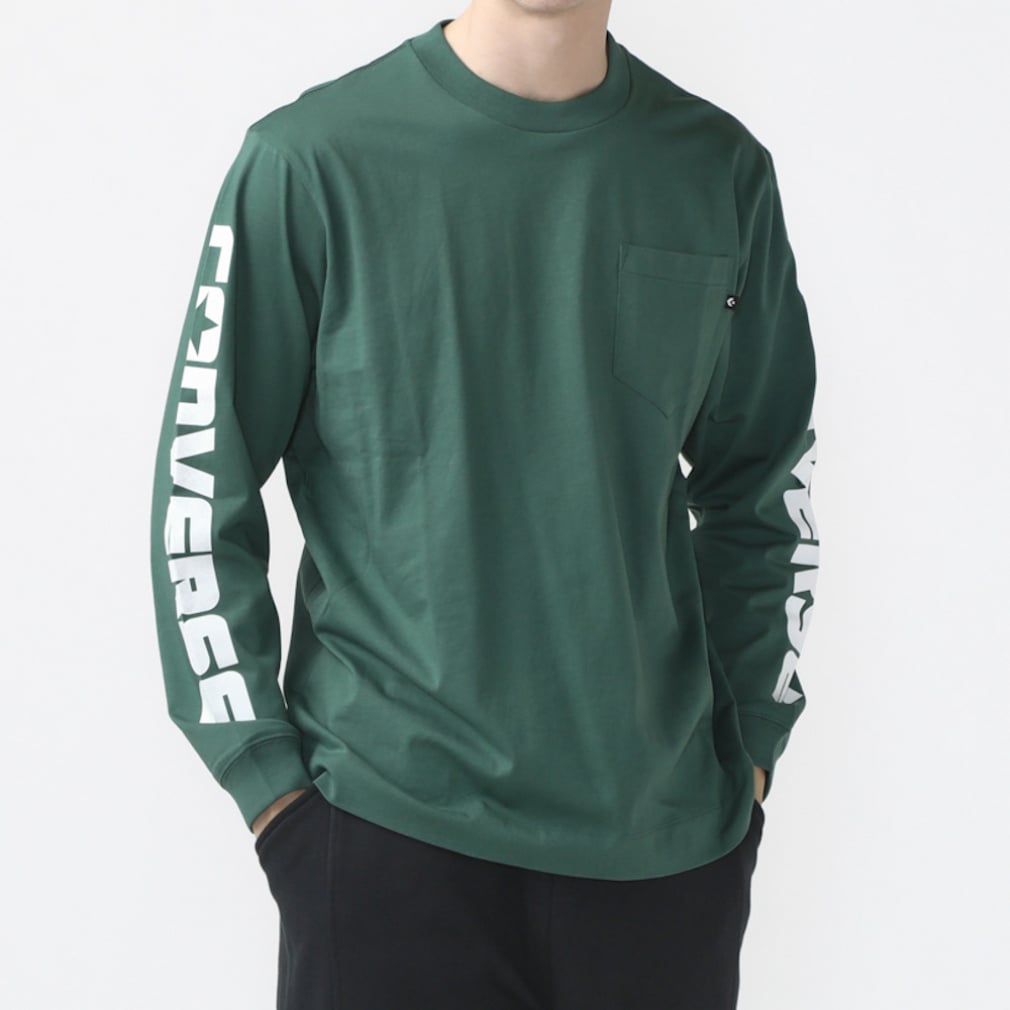 LS PK TEE(グリーン-M)