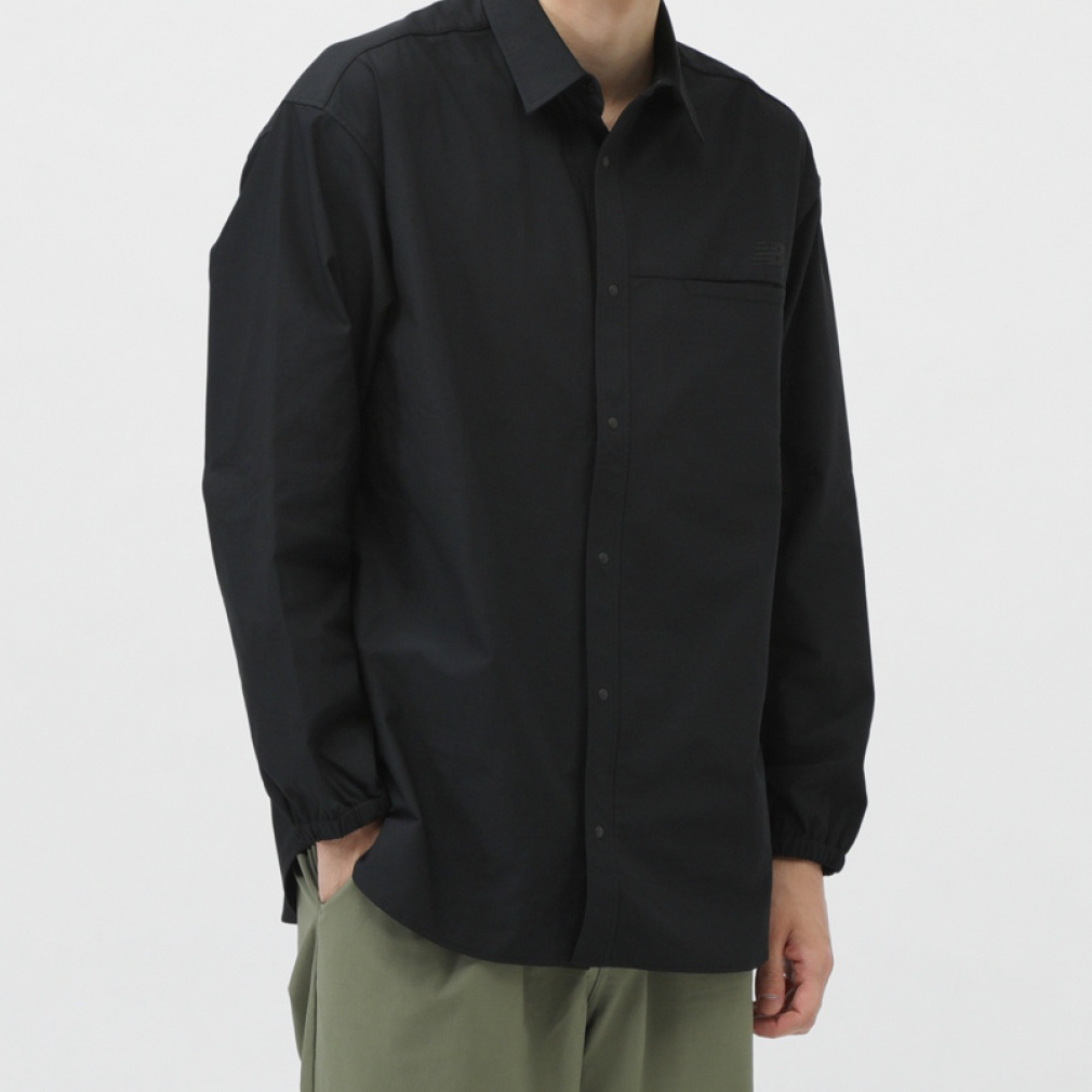 THE CITY ファンクションイージーシャツ(ブラック-S)