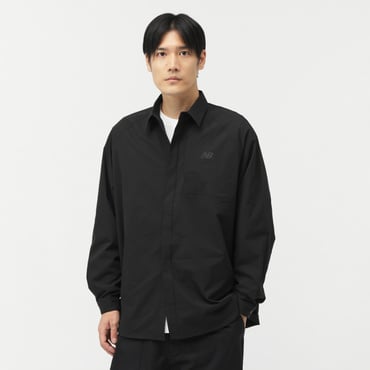 THE CITY ウーブンロングスリーブシャツ