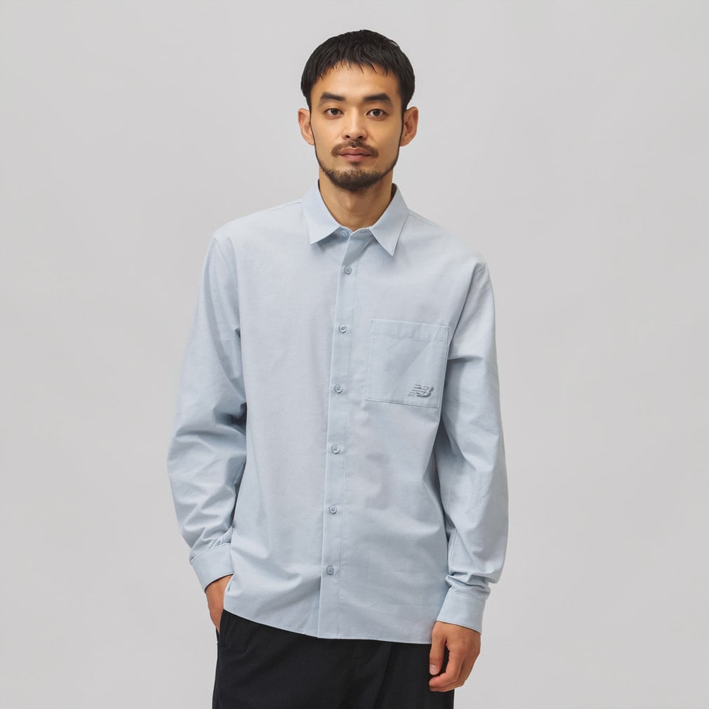 ニューバランス THE CITY メンズ 長袖 シャツ ベーシックシティー