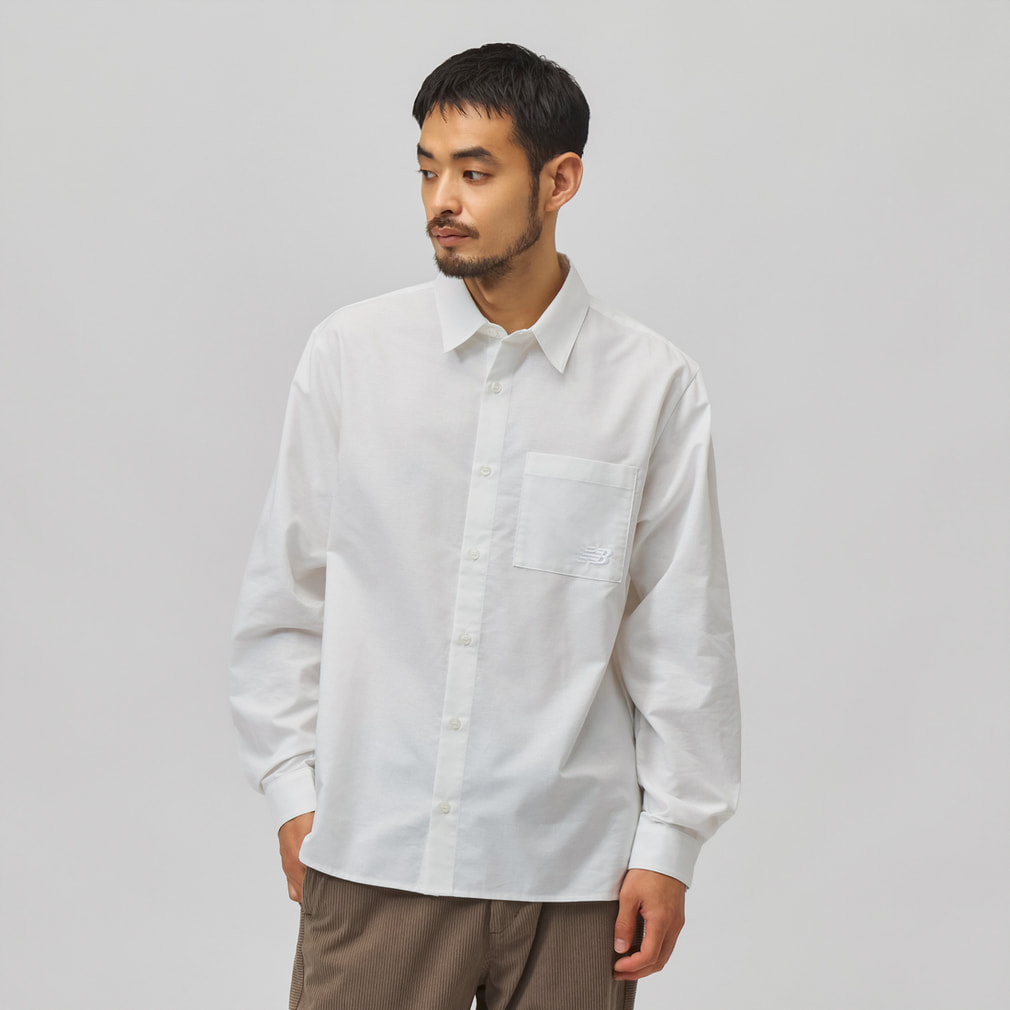 ニューバランス THE CITY メンズ 長袖 シャツ ベーシックシティー