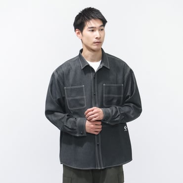 SYNTHETIC DENIM SHIRT M シンセティックデニムシャツ