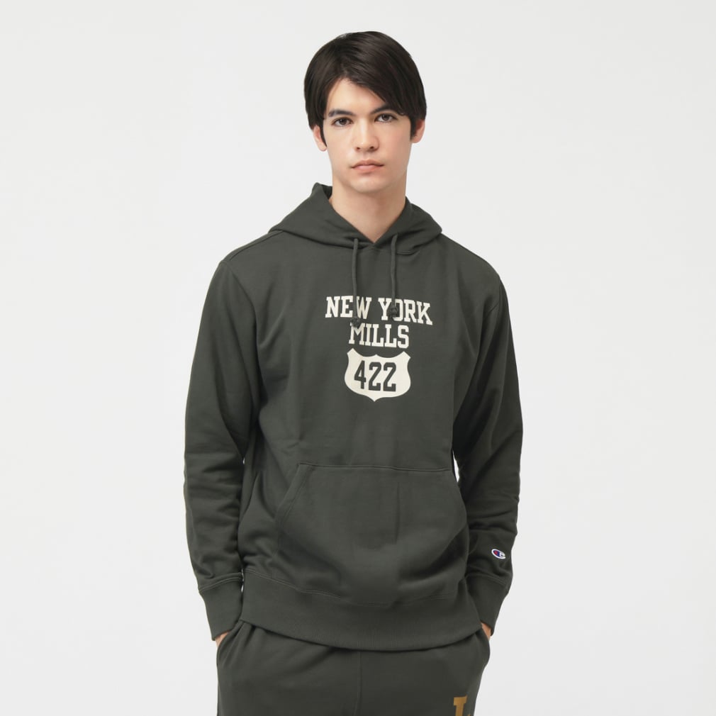 HOODED SWEATSHIRT(ブラック-M)