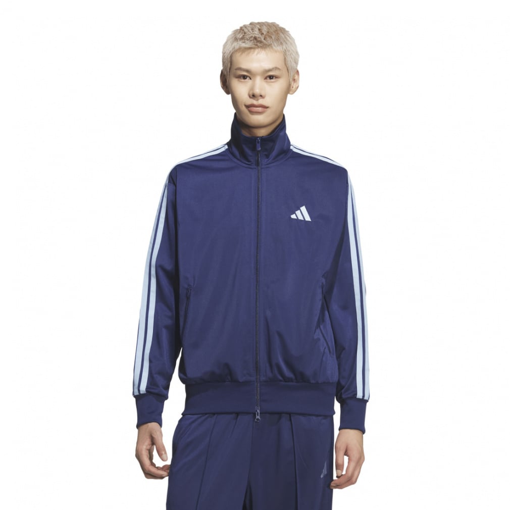 STADIUM トリコット ルーズフィット トラックトップ ジャージ(ダークブルー-S)