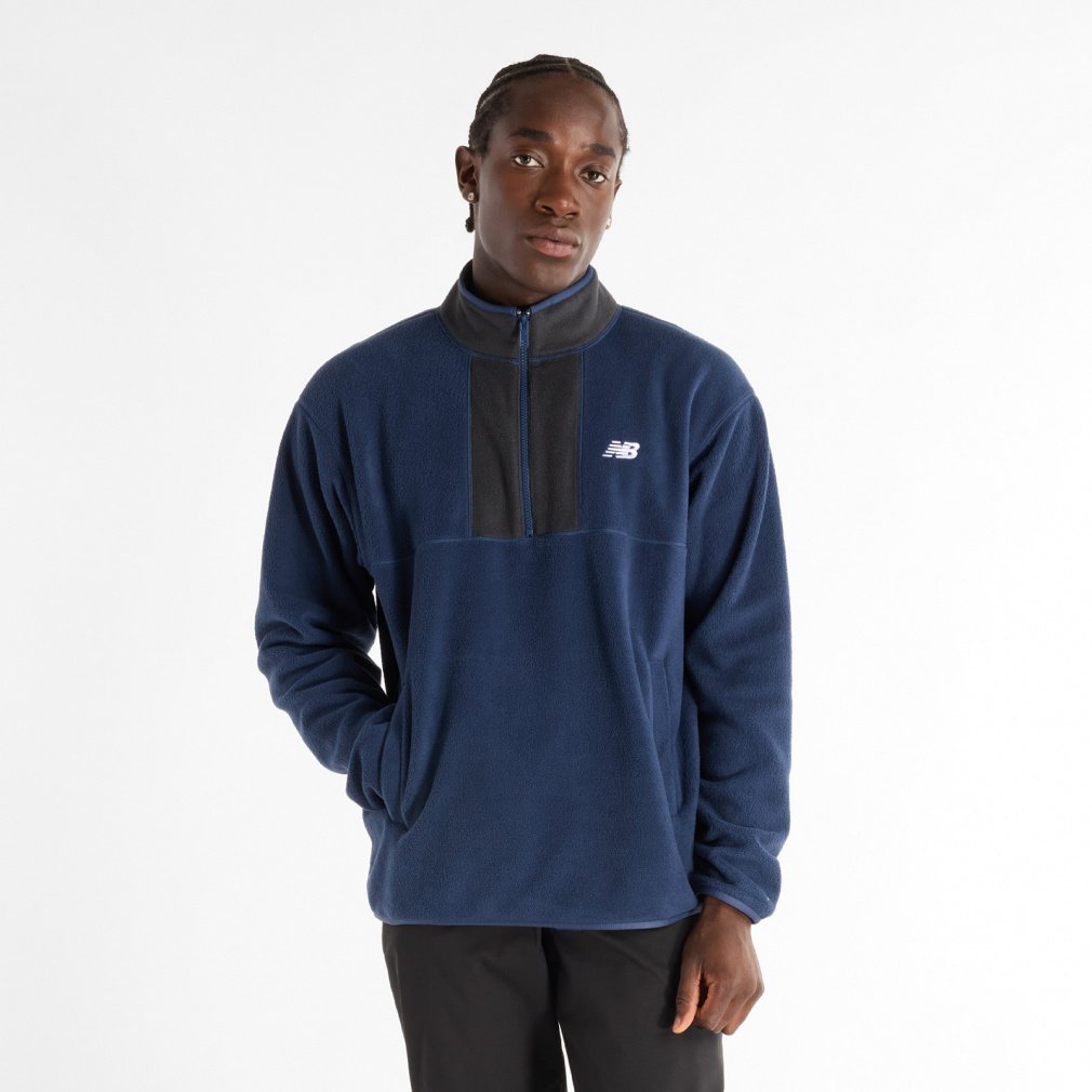ニューバランス メンズ パーカー フリースハーフジップフーディジャケット Tenacity MT43518 アウター スポーツウェア New Balance