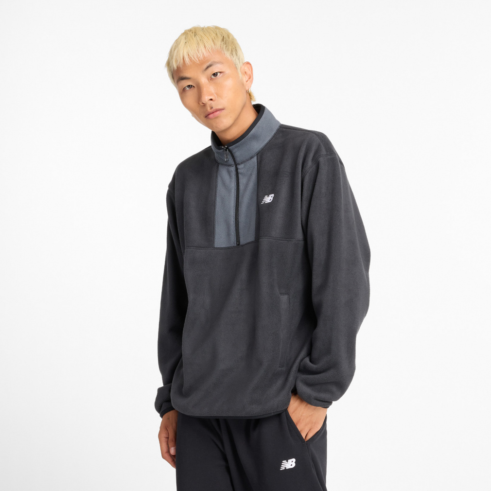 ニューバランス メンズ パーカー フリースハーフジップフーディジャケット Tenacity MT43518 アウター スポーツウェア New Balance