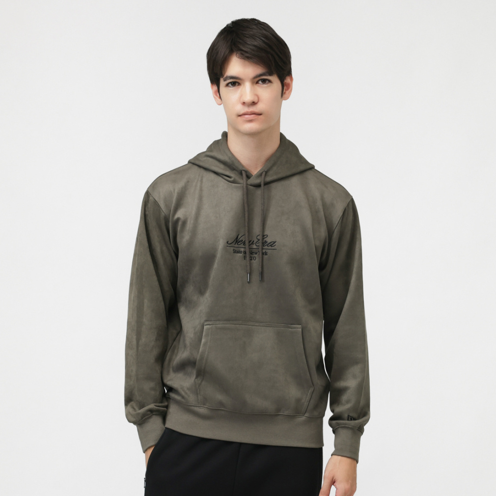 ニューエラ メンズ スウェット パーカー P SUEDE PO HOODIE OLI