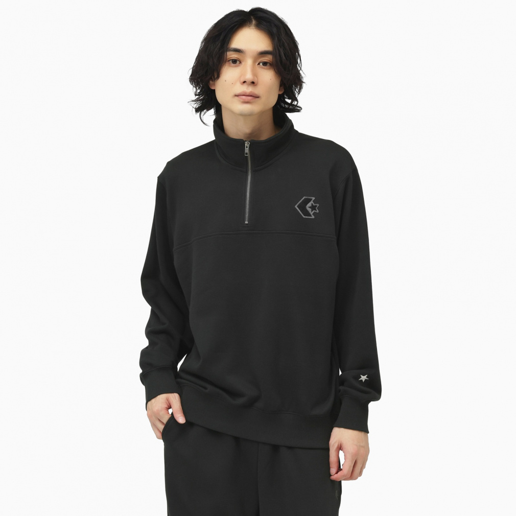 SKINS A200 コンプレッションウェア Lサイズ ハーフジップ 上下セット コンバース メンズ スウェット ハーフジップ CHENILLE ハーフジップ