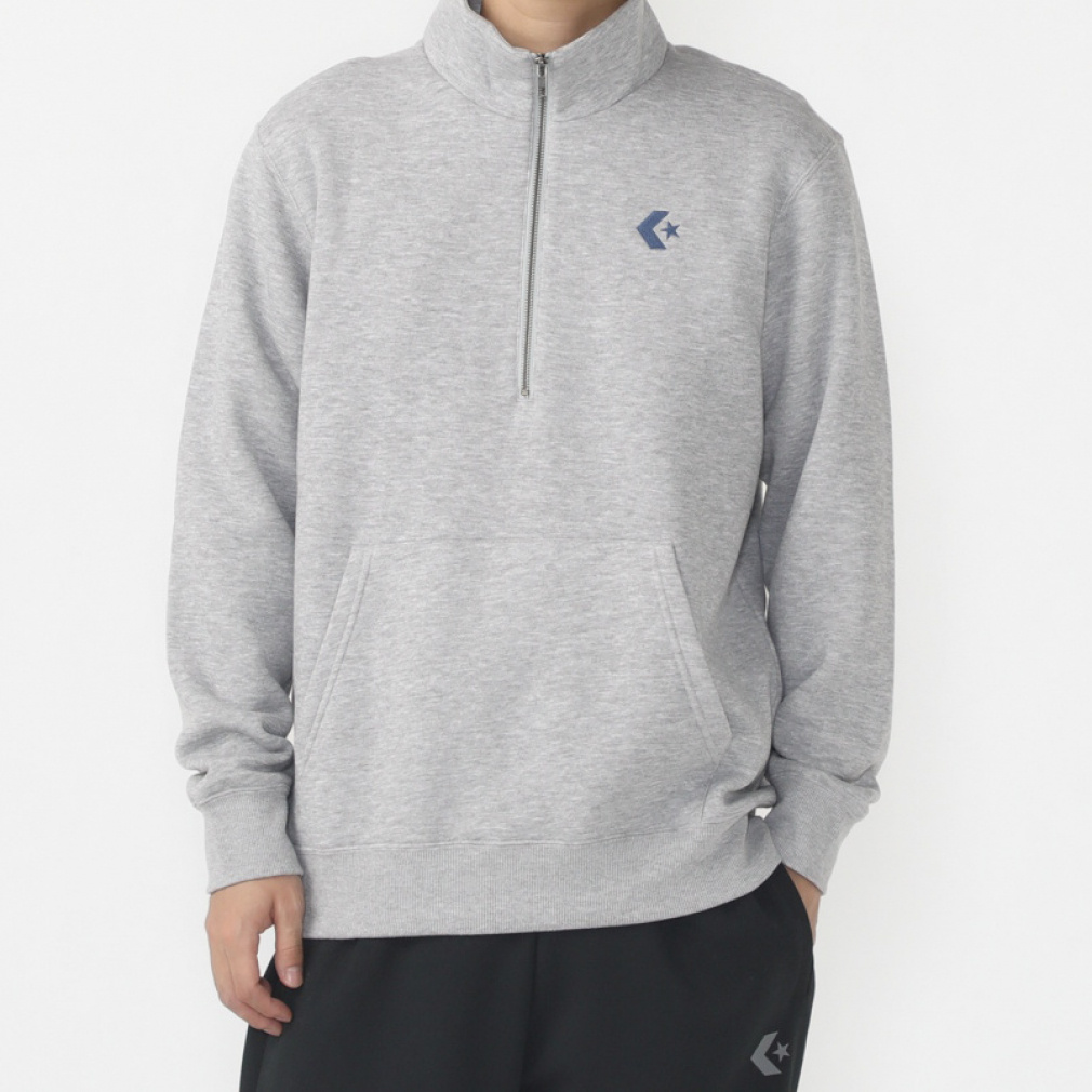 コンバース メンズ スウェット パーカー ハーフジップ スウェット TOP