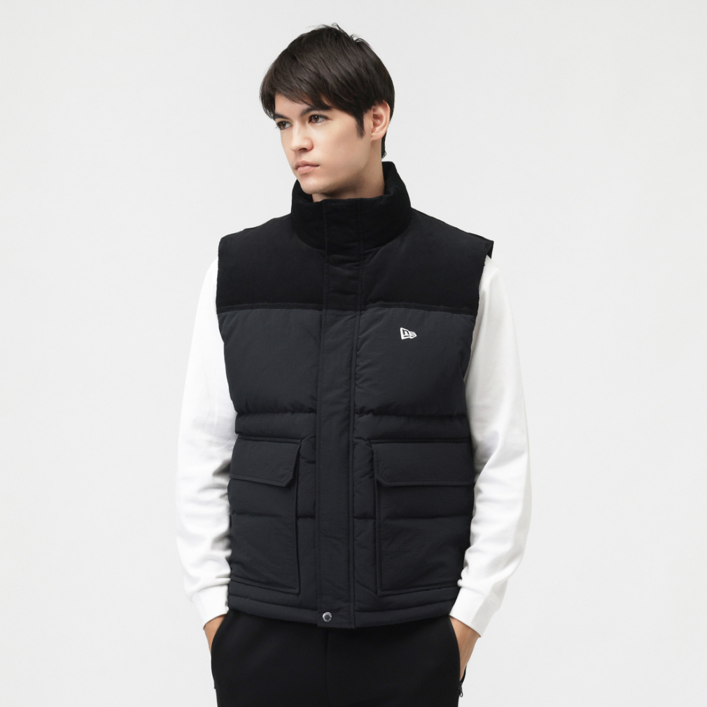 ニューエラ メンズ ダウンベスト DOWN VEST COMBI BLK 14682725 BLK