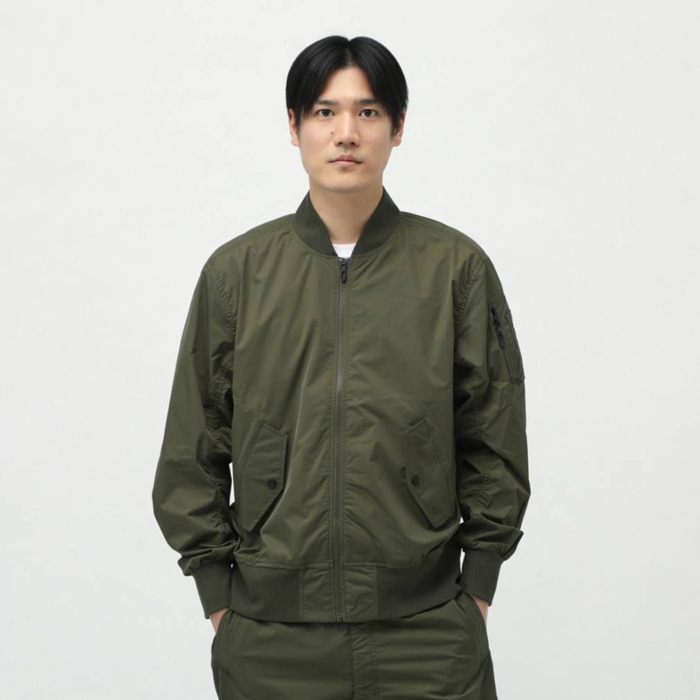 ENHANCE MIL JACKET 2.0(カーキ-M　メンズ)