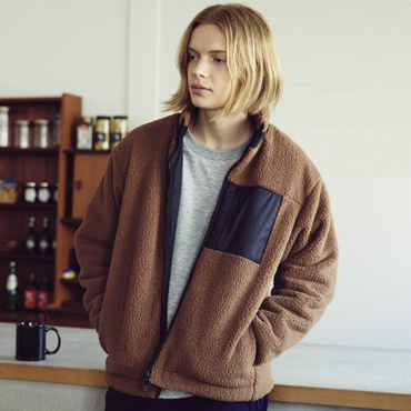 THE ONE Reversible Boa Fleece Jacket