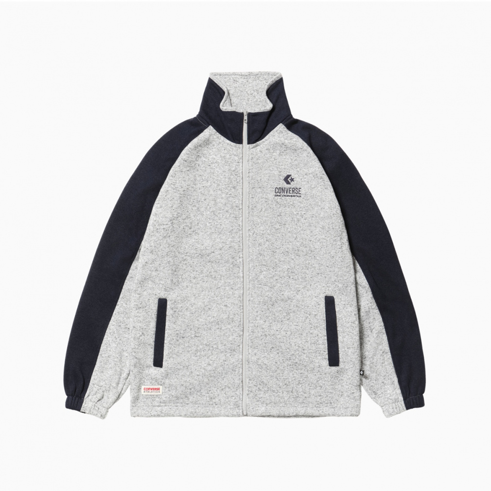 コンバース メンズ フリースジャケット CV ニットフリースジャケット