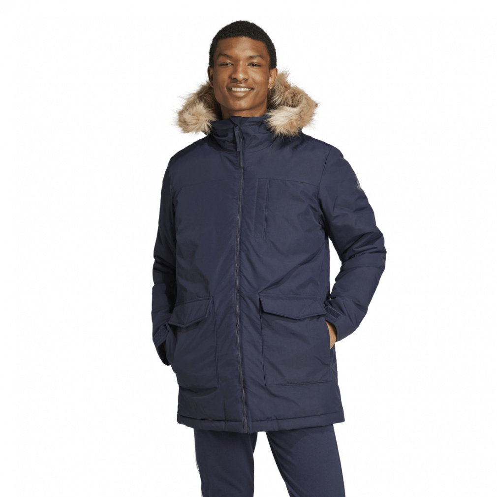 アディダス メンズ 中綿コート Paveric ファーパーカー JUC84 S05970