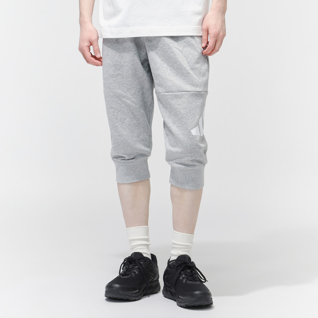 マストハブ レギュラーフィット フレンチテリー カフ付き裾 7分丈パンツ(グレー-S)