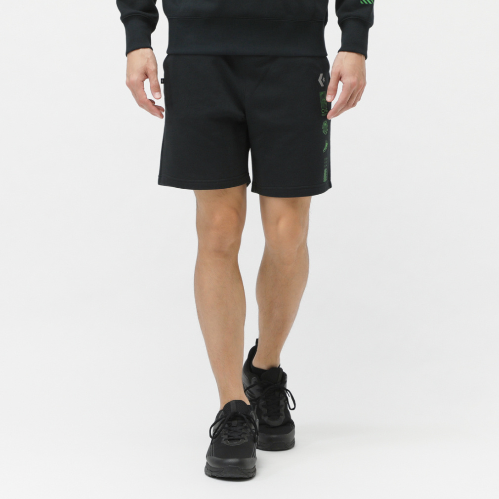 バーティカル PT スウェットショーツ(ブラック-M)