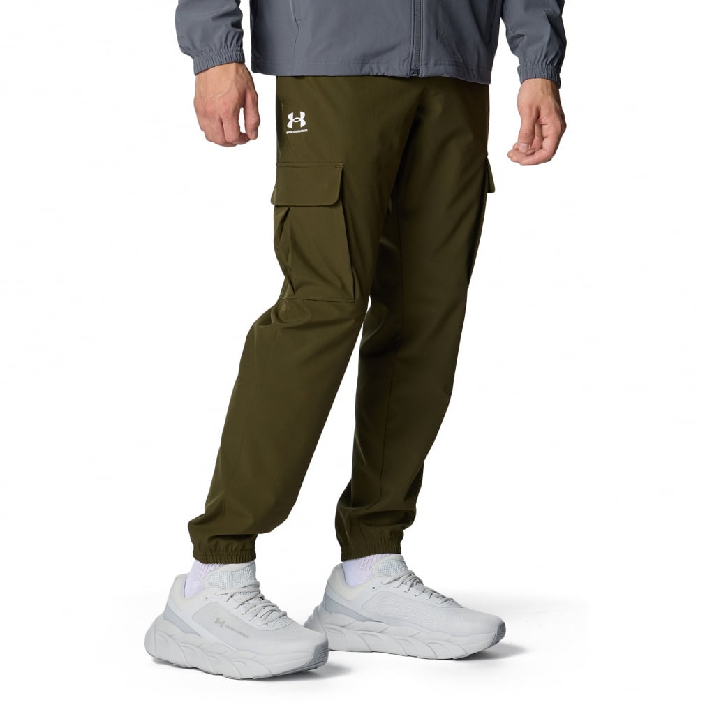 UAバイブウーブン カーゴパンツ(カーキ-S)