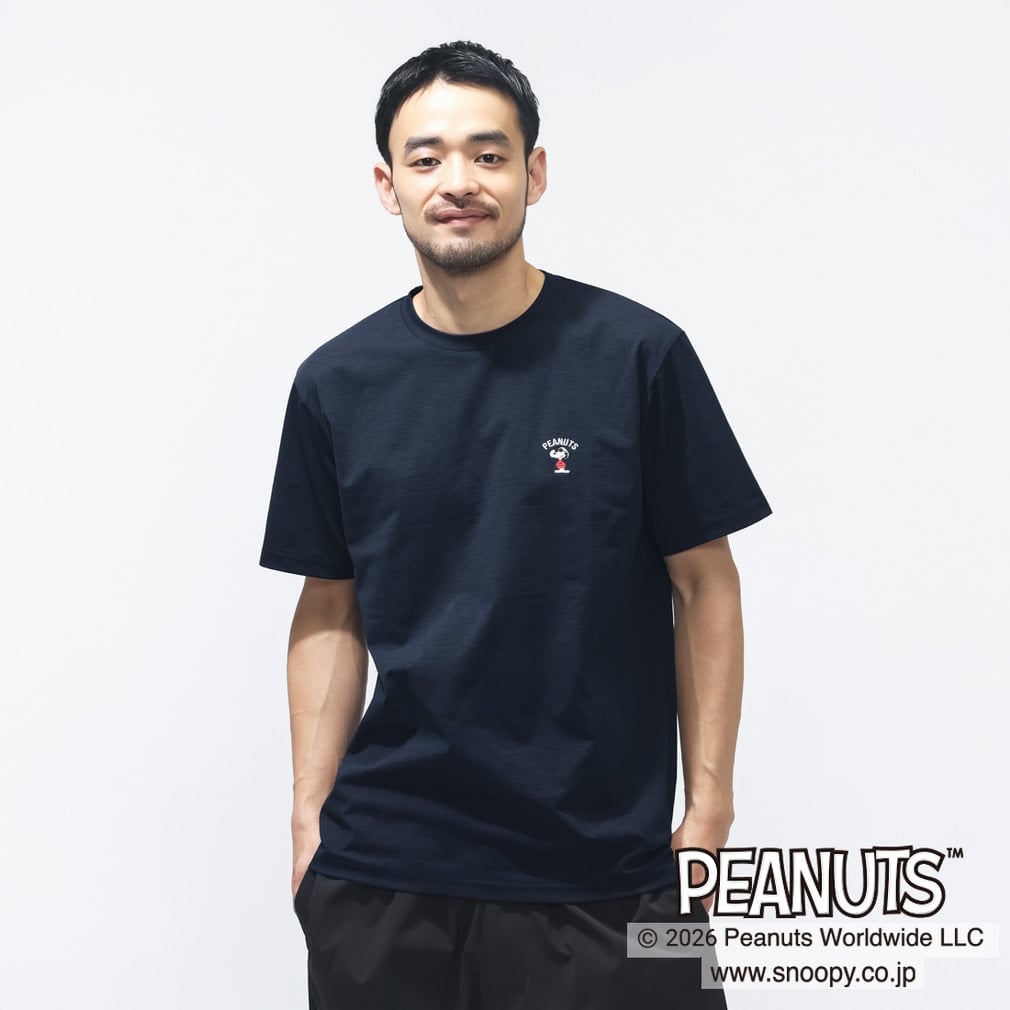 UVカットドライグラフィックTシャツ JOE COOL TIGORA(ネイビー-S)
