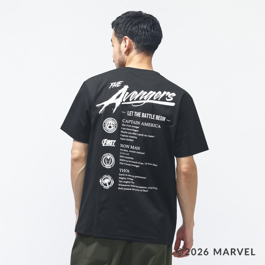 マーベル メンズ 半袖 Tシャツ UVカットドライグラフィックTシャツ