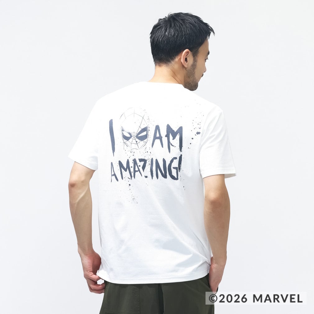 マーベル メンズ 半袖 Tシャツ UVカットドライグラフィックTシャツ