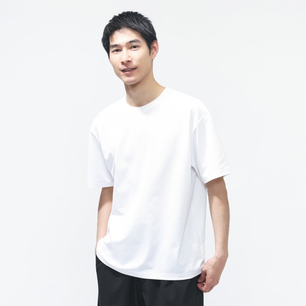 ストレッチTシャツ SOLOTEX(R)使用(ホワイト-S)