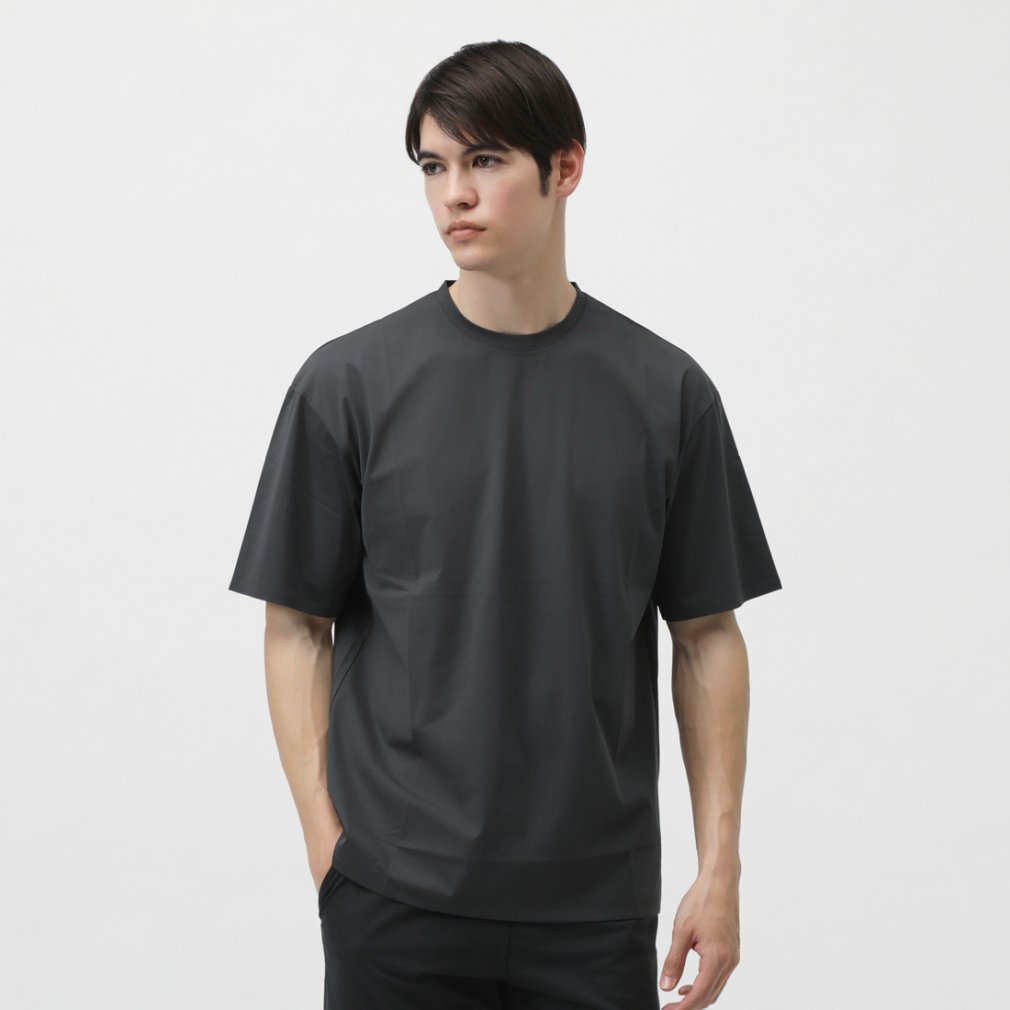 ライトウェイトTシャツ(チャコールグレー-S　メンズ)