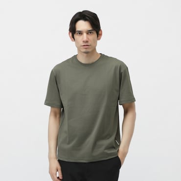 ストレッチTシャツ SOLOTEX(R)使用(スモークグリーン-S)