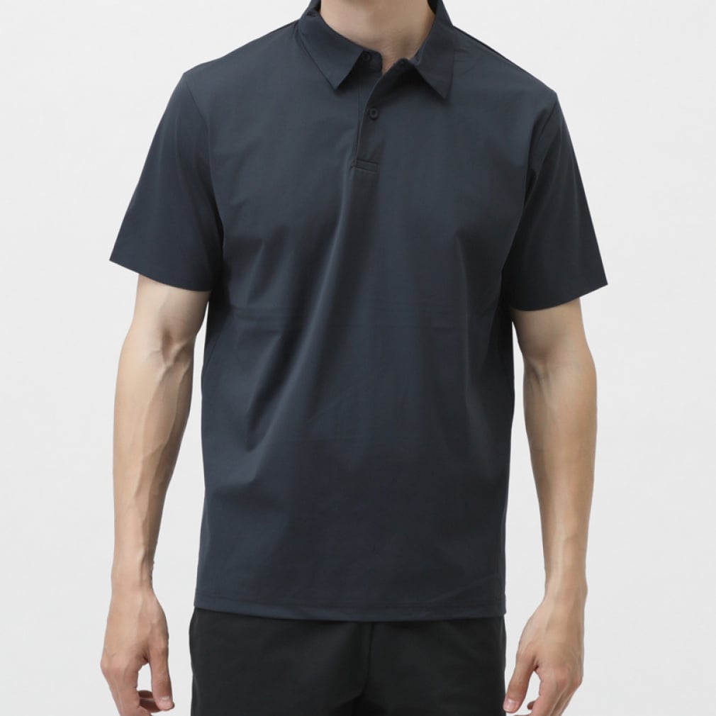 ライトウェイトポロシャツ(ブルーグレー-S)