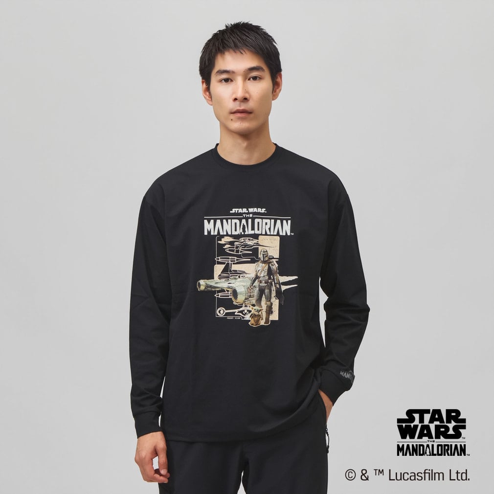 スター・ウォーズ iHEAT アイヒート 吸湿発熱 メンズ 長袖 Tシャツ