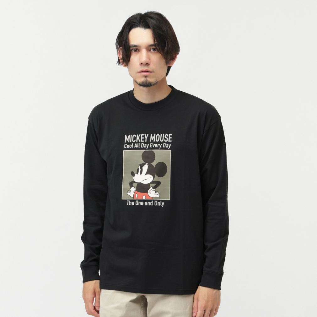 ディズニー メンズ 長袖 Tシャツ ロングTシャツ ミッキー TRDN