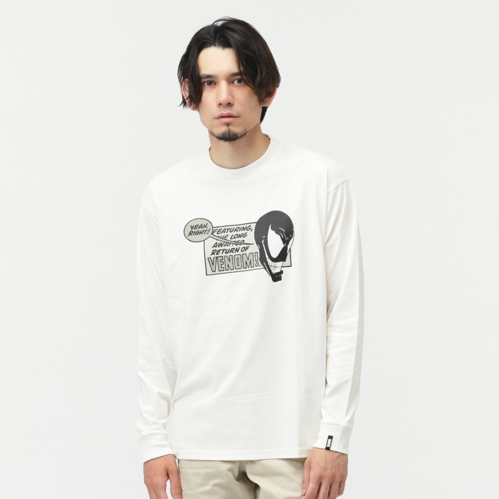 マーベル メンズ 長袖 Tシャツ ロングTシャツ ヴェノム TRMV-9C11575TL