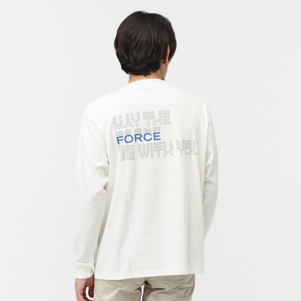 ロングTシャツ バックプリント