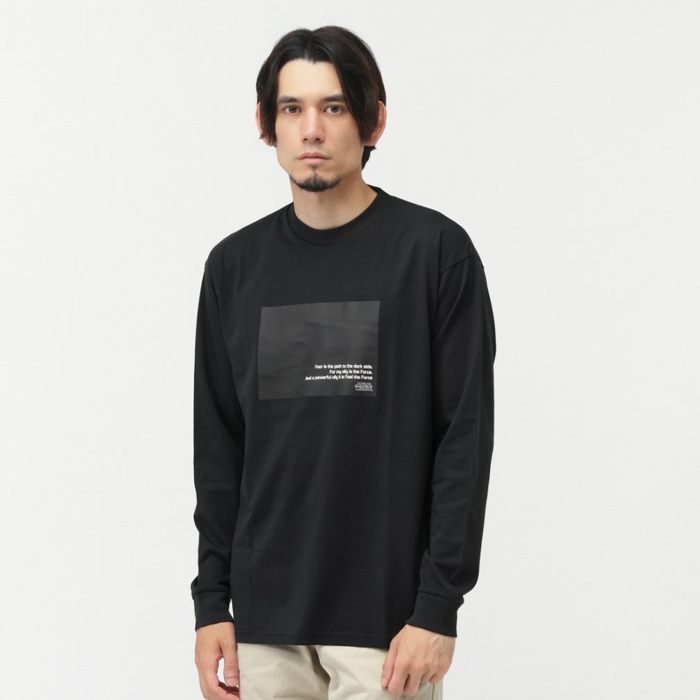 ブラック 長袖カットソー　スター・ウォーズ スター ウォーズ メンズ 長袖 Tシャツ ロングTシャツ TRSW-9C11605TL